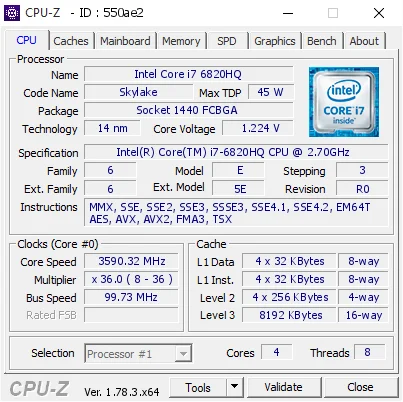 Laptop Dell Precision 7510